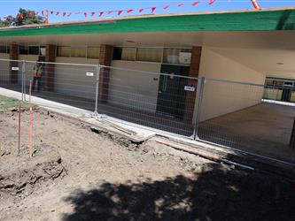 Construction underway at Douglass Middle School in June 2025