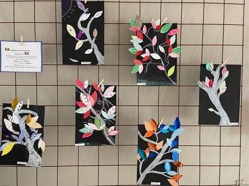 GATE Art Show - Cool Color Class artwork