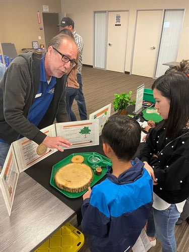 Family Science Night tree station