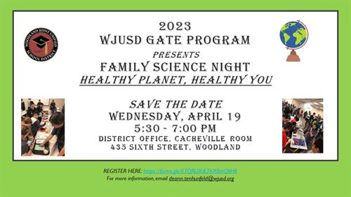 Family Science Night Flyer